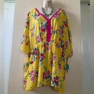 The Pioneer Woman Yellow Floral Blouse